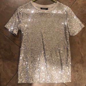 XS DKNY sequin TShirt